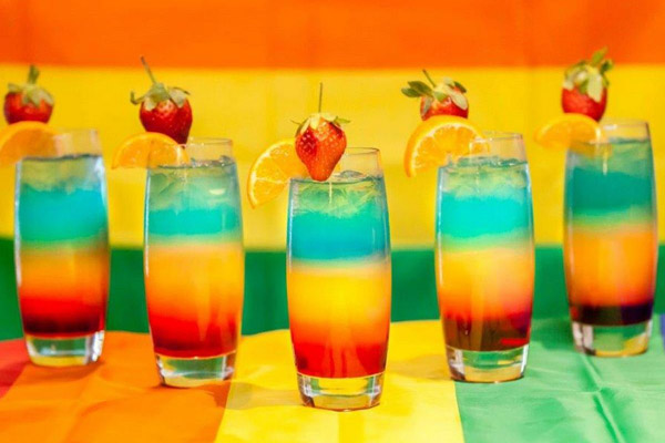 Cách Pha Chế Cocktail Rainbow Màu Sắc Bóc Dẫn
